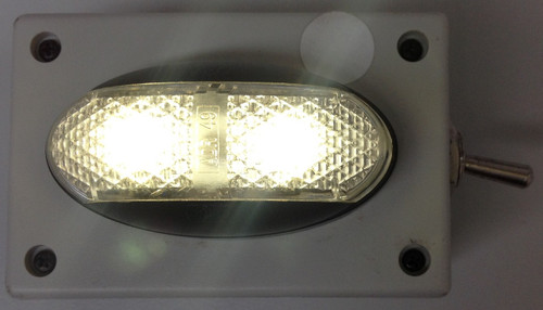 Battery Operated White Clearance Light. Oversize, Over Dimension, Magnetic Mount Clearance Lights are hand made by Ultimate LED. Made in Australia. Battery Operated White Clearance Light. Oversize, Over Dimension, Magnetic Mount Clearance Lights are hand made by Ultimate LED. Made in Australia.