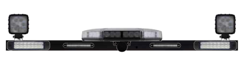 This Mine Light Safety Bar is fitted with the following - Stop, Tail, Indicator, Reverse Light, (LED) Safety Low Profile Amber Beacon (Class 1 - LED) with a Back Up Alarm System. Work Lights x 2 – 27 watt each Light (LED) ADR Approvals with 5 year warranty. 