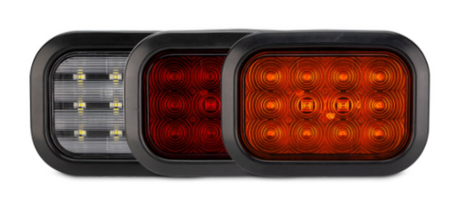ROADVISION LED Rear Indicator Light. Rectangle, Amber Lens, Rubber Grommet Mount. Multi-Volt 12v & 24 Volt DC Systems. Flush Mount. ADR Approved. BR161A. ADR Approved Tripper Truck Tail Lights