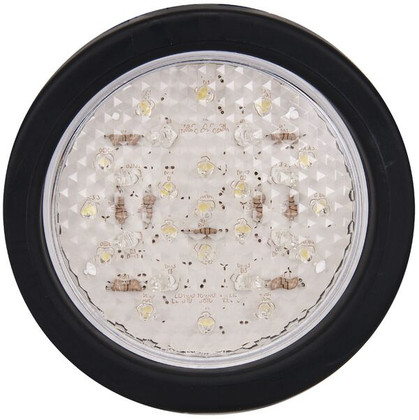 Reverse light Round, Multi-Volt 12v & 24v with Black Grommet & Plug ...
