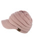 RIBBED KNITTED BRIM HAT (YJ-131)