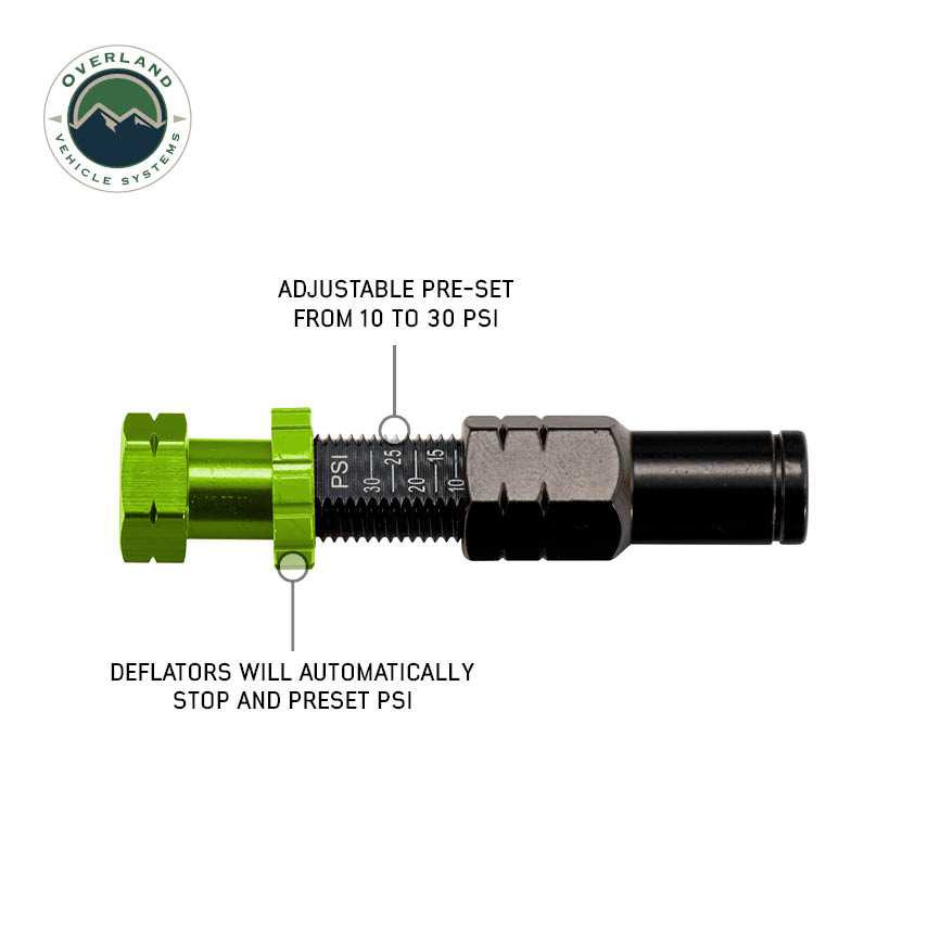 Adjustable Tire Deflator Kit & Storage Bag