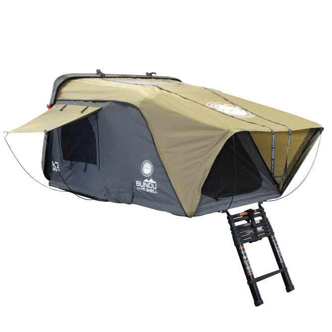 Tent Risers 18099901 Mamba 3 Roof Top Tent - Clam Shell Roof Top Tent