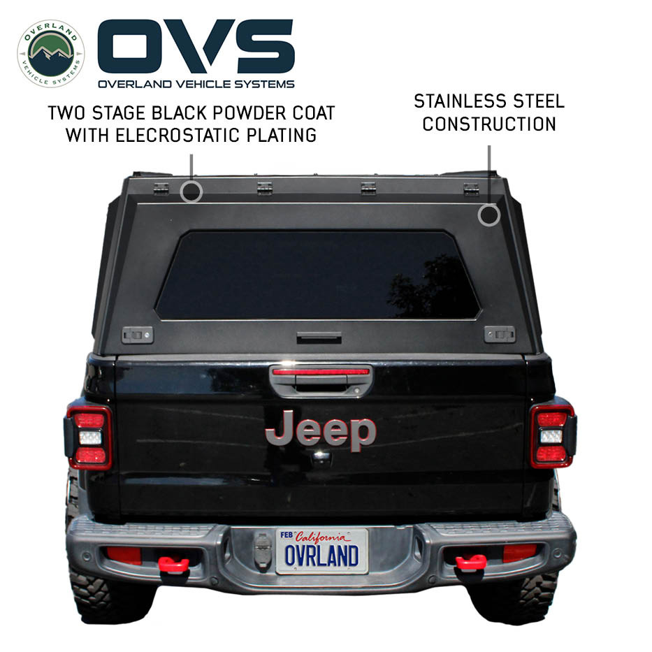 Expedition PRO+ Truck Cap for 2020-2027 Jeep Gladiator 5 ft Bed
