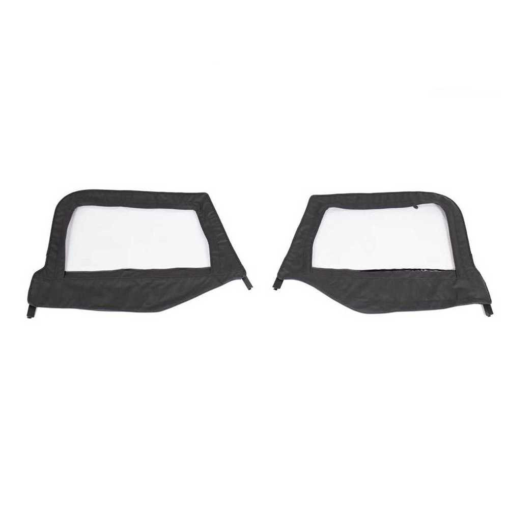 Upper Door Skins Black Diamond Jeep Wrangler Soft Top