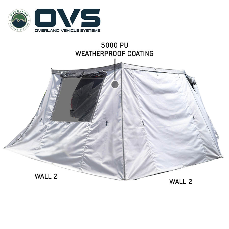 XD Nomadic 270 Grey Hex Awning Walls with Storage Bag