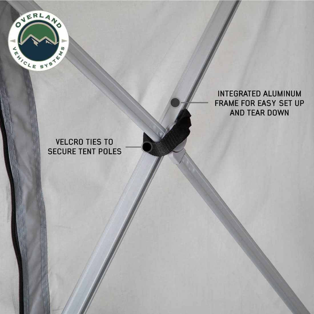 Portable Safari Ground Tent Large, Grey Body & Grey Trim