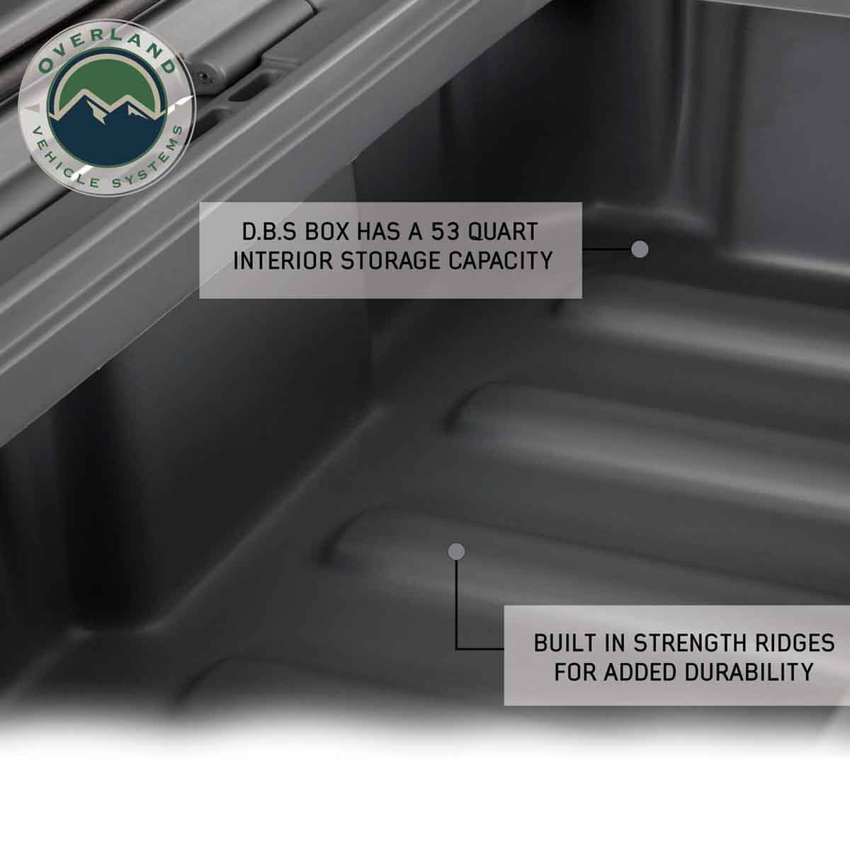 Dark Grey 53 QT Dry Box with Drain, and Bottle Opener