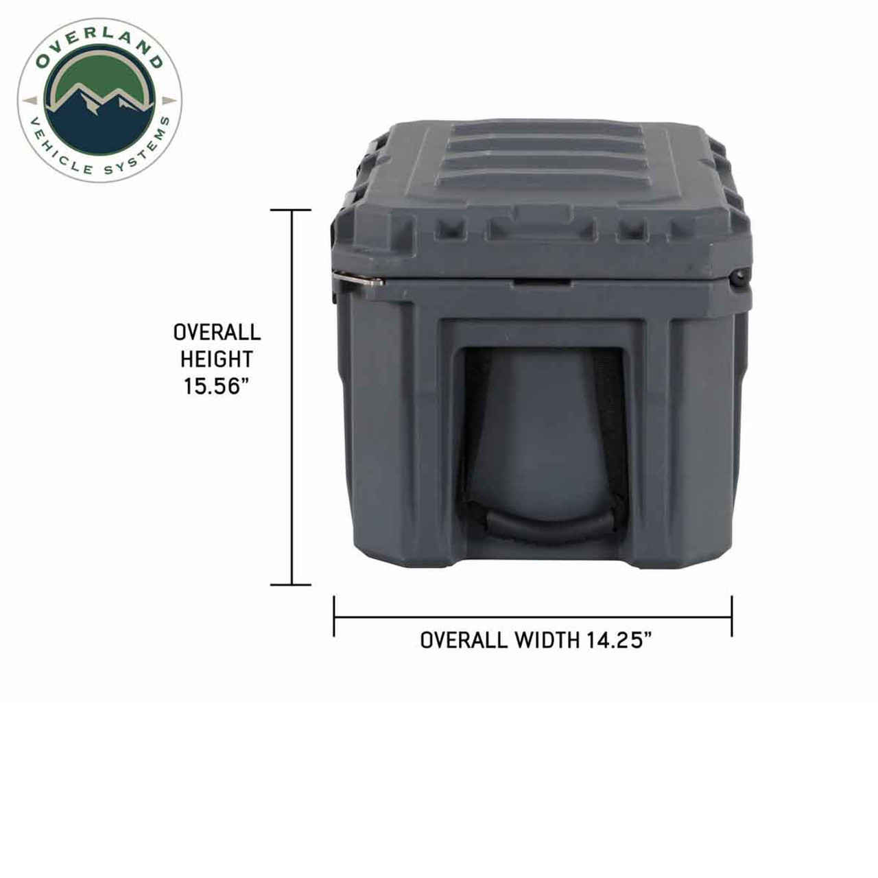 Dark Grey 53 QT Dry Box with Drain, and Bottle Opener
