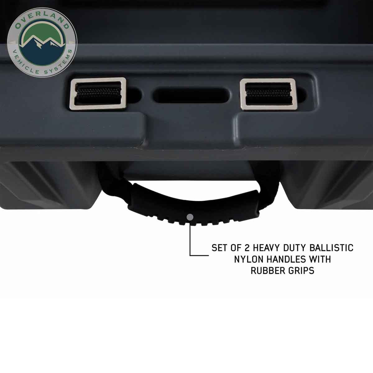 Dark Grey 53 QT Dry Box with Drain, and Bottle Opener