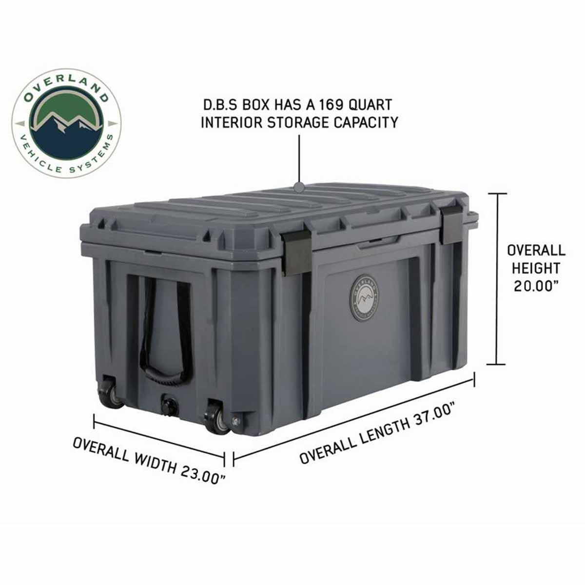D.B.S. - Dark Grey 169 QT Dry Box Storage