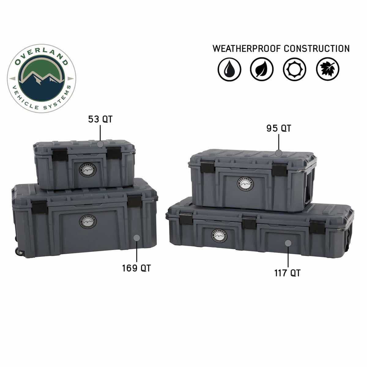 D.B.S. - Dark Grey 169 QT Dry Box Storage