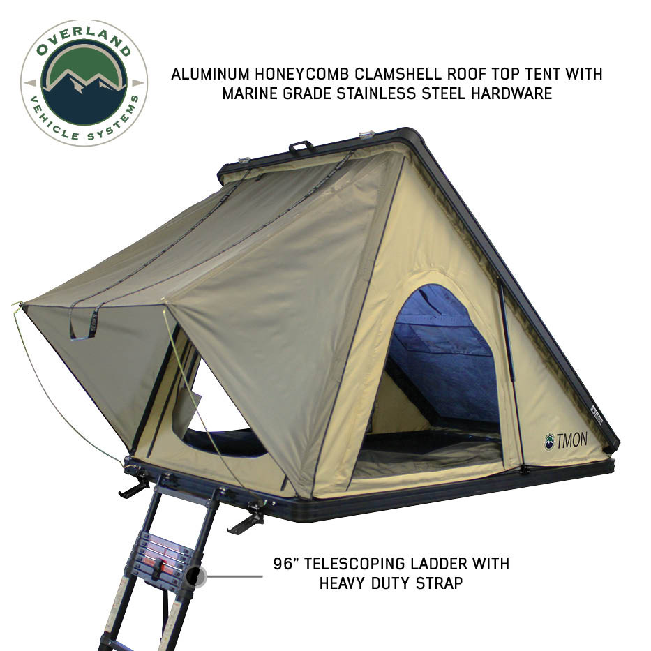 LD TMON Clamshell Aluminum Hard Shell Roof Top Tent