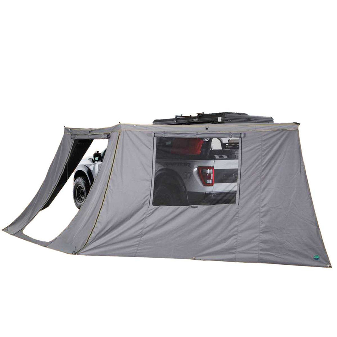 Nomadic Awning 180 Awning Wall: Dark Gray With Storage Bag