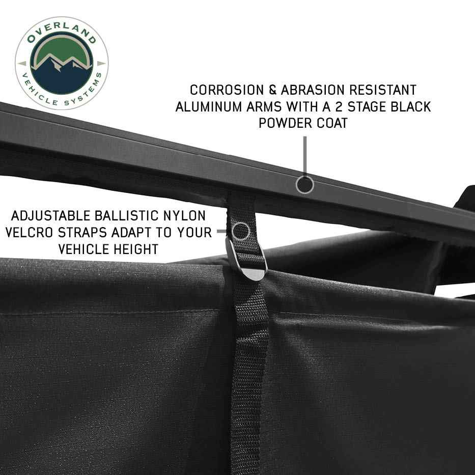 XD Nomadic 90 Degree Pivot Shower Awning - Quick Deploying