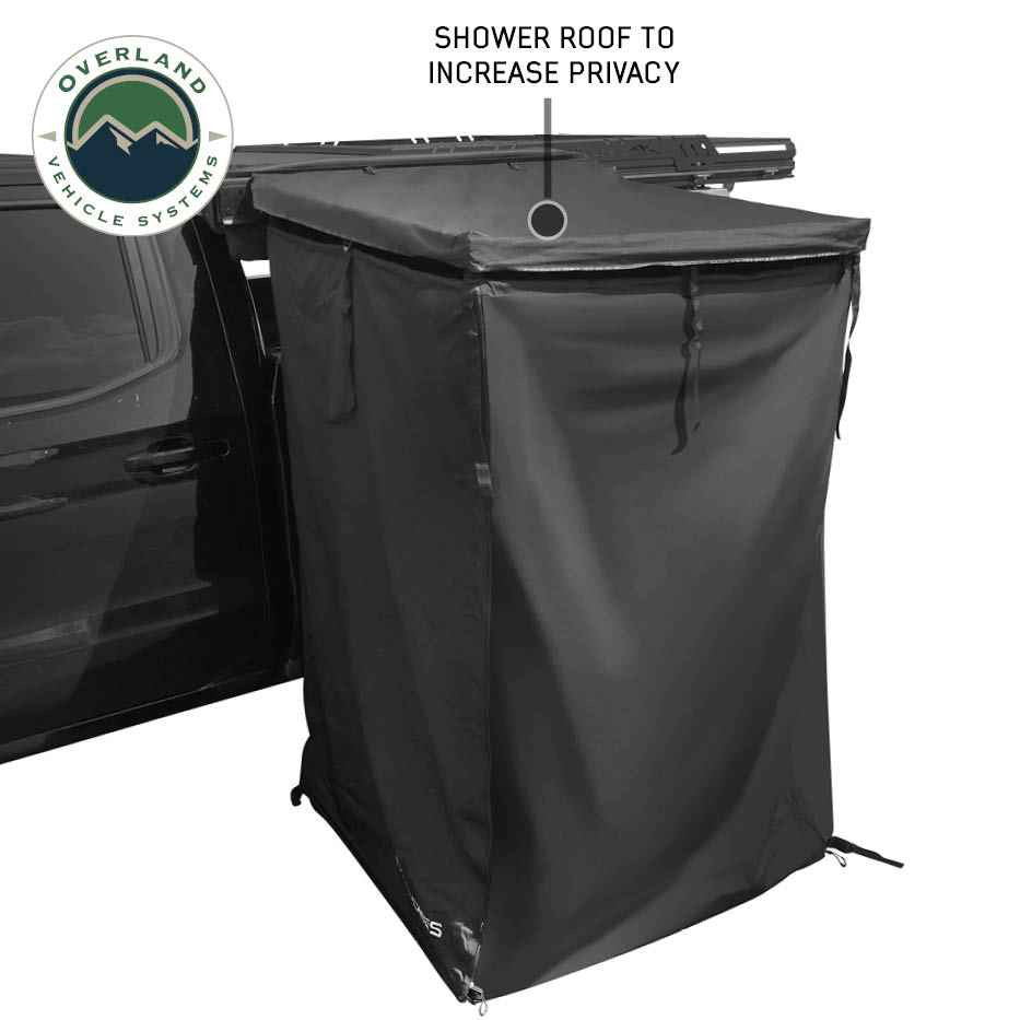 XD Nomadic 90 Degree Pivot Shower Awning - Quick Deploying