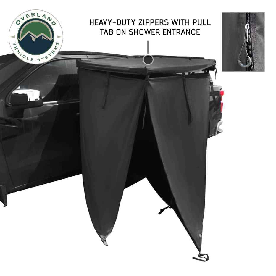 XD Nomadic 90 Degree Pivot Shower Awning - Quick Deploying