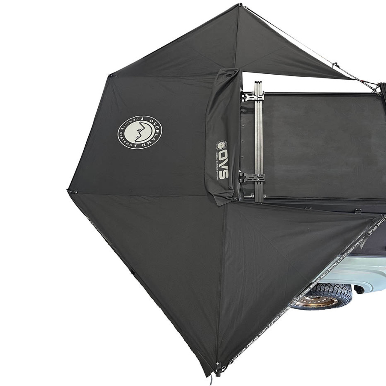 XD Nomadic 315 Degree Awning - Black Fabric and Travel Cover Top
