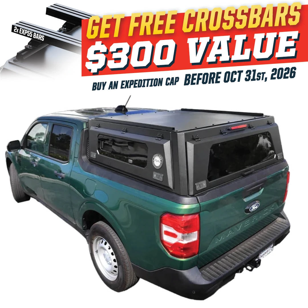 Expedition PRO+ Truck Cap for 2022-2027 Ford Maverick - Full Window Doors