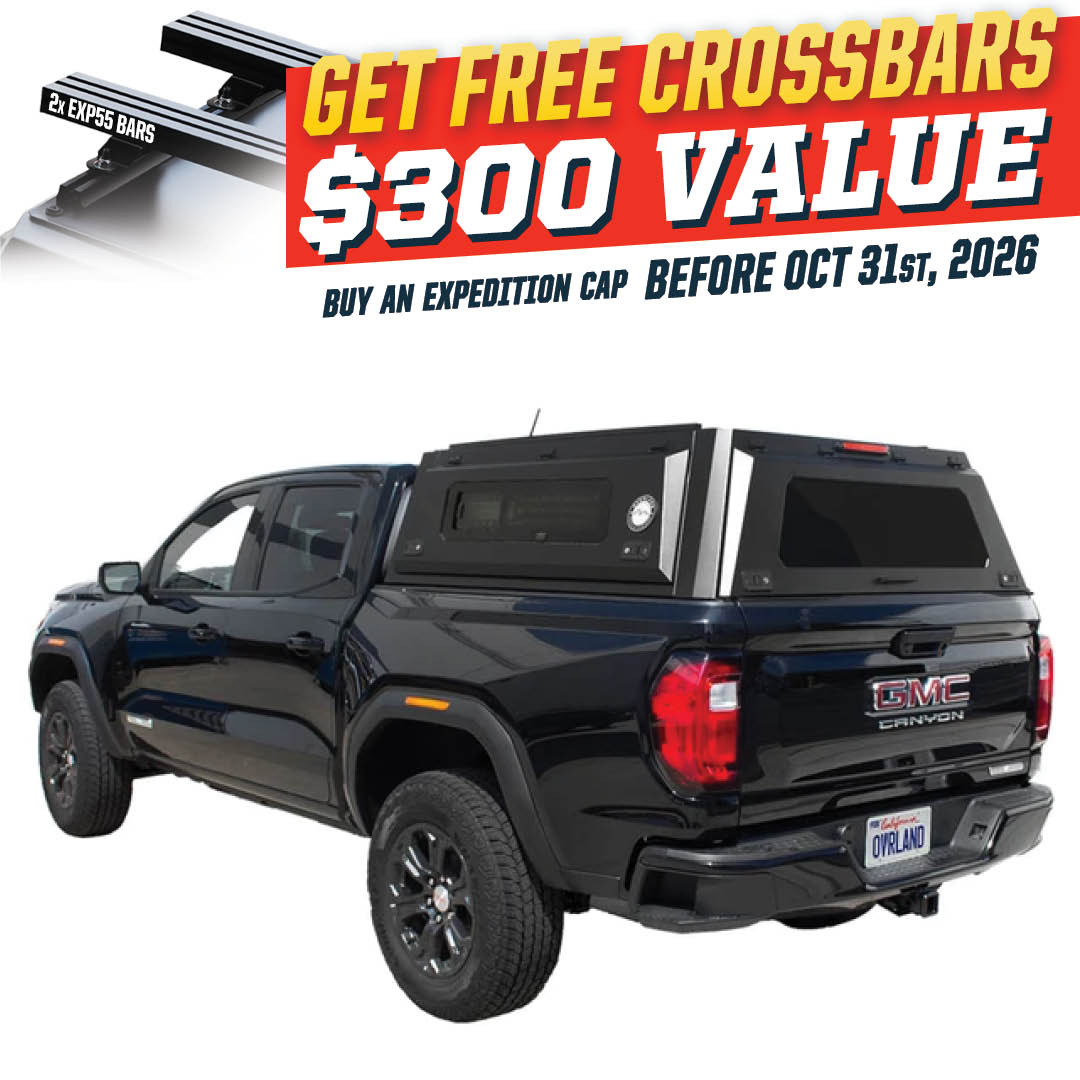 Expedition Pro+ Truck Cap for 2023-2027 Chevy Colorado / GMC Canyon 5 ft Bed - Full Window Doors