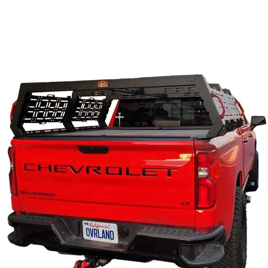 Ruff Rax 2019-2026 Chevy Silverado / GMC Sierra 1500 5.7 ft Bed Rack 3 Quarter