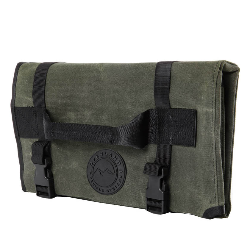 Rolled General Tool Storage Bag - #16 Waxed Canvas 3 Quarter