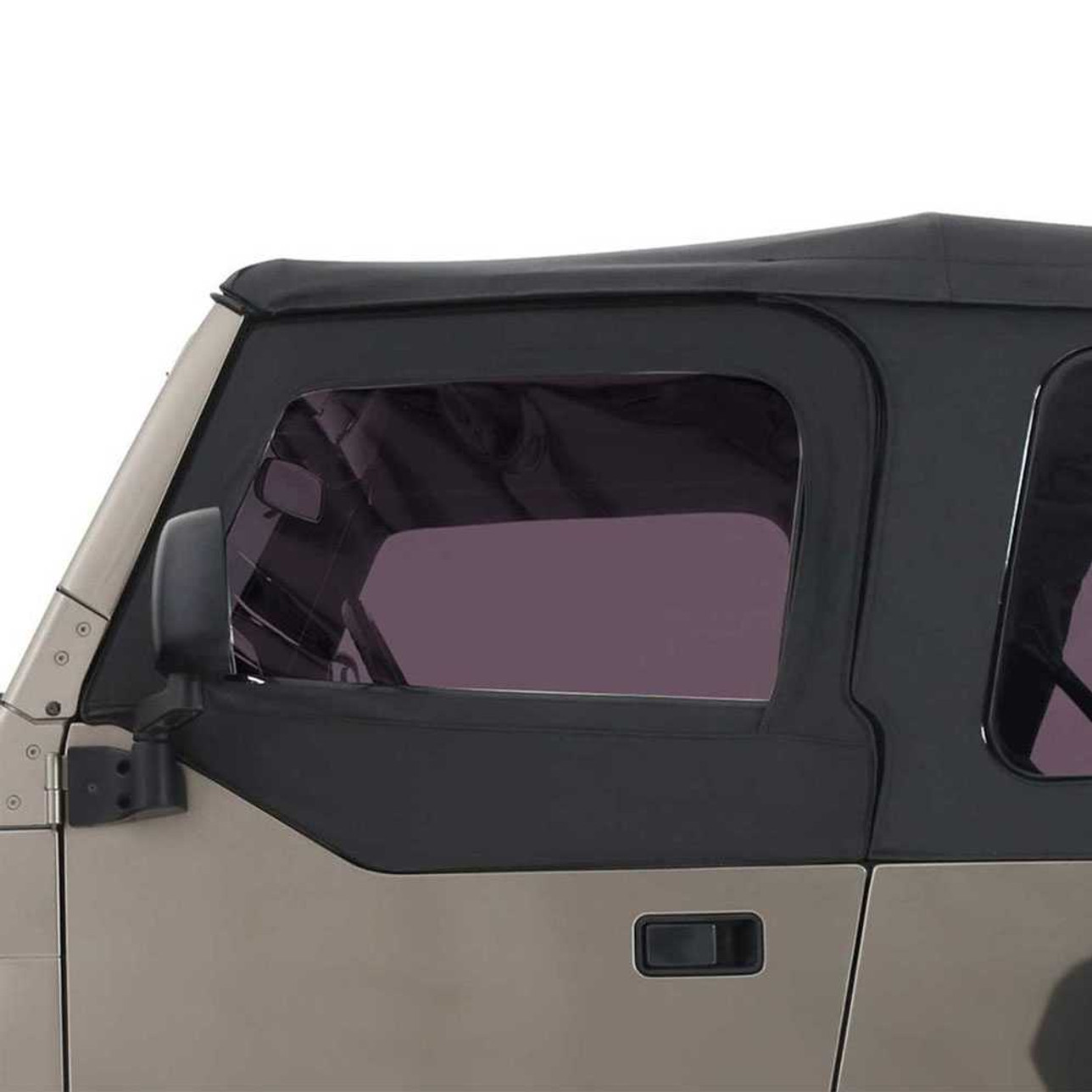 14019935T King 4WD Premium Upper Door Skins Black Diamond Passenger u0026  Driver Side Jeep Wrangler TJ 1997-2006