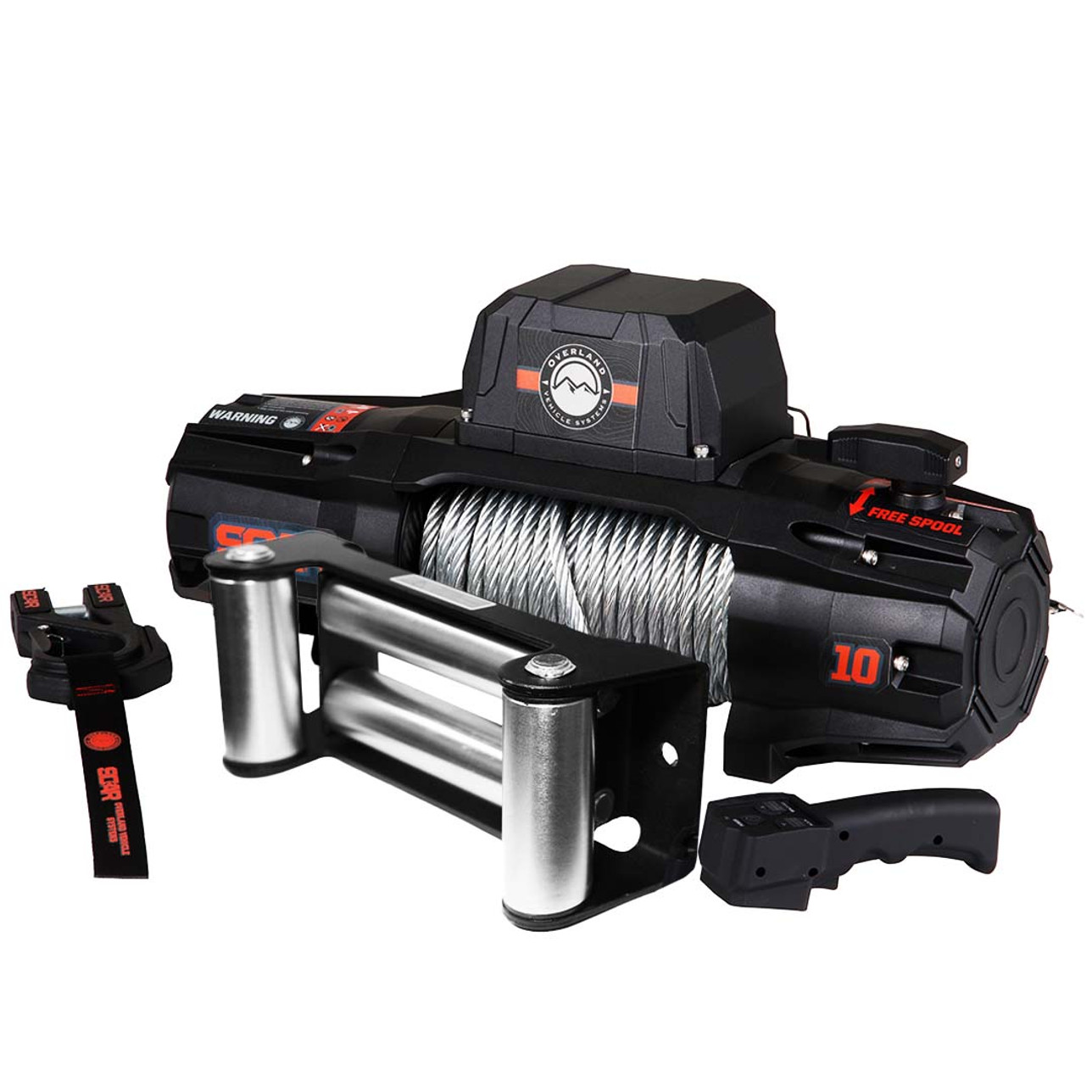 SCAR 10 - 10,000 lbs. Steel Cable Winch - Off Road Winch