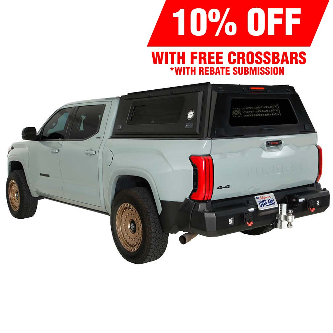 Expedition - Pro+ Truck Cap W/ Full Window Wing Doors, and 3rd Brake Light 3 Quarter