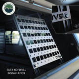 Side Frame Molle Panels (Pair) for Expedition Truck Cap Installed