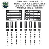 Under Side Door Molle Panels (Pair) for Expedition Truck Cap Hardware
