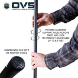 XD Nomadic 270 LTE Awning - Black Fabric and Travel Cover Poles