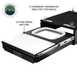 Mid Size Cargo Box Kitchen With Slide Out Sink, Cooking Shelf and Work Station Cutting Board and Sink