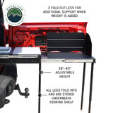 Mid Size Cargo Box Kitchen With Slide Out Sink, Cooking Shelf and Work Station Legs