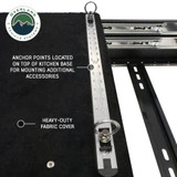 Mid Size Cargo Box Kitchen With Slide Out Sink, Cooking Shelf and Work Station Anchor Points