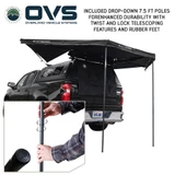 XD Nomadic 315 Degree Awning - Black Fabric and Travel Cover poles