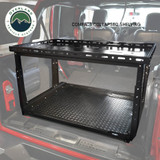 Jeep Camping Storage Deck and Slide Extension Installed Collapse