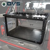 Cargo Storage Rack with Shelf and Sliding Extension for Jeeps and SUVs Dimensions