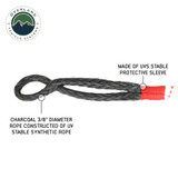 Soft Shackle 3/8" x 23" 36,000 LB. with Loop & Abrasive Sleeve &  Loop