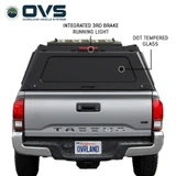Expedition Truck Cap for 2016–2023 Toyota Tacoma 5 ft & 6 ft Beds - Full Wing Doors & 3rd Brake Light Rear Closed
