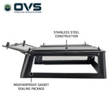 Expedition Truck Cap for 2021-2027 Ford F-150 5.5 ft & 6.5 ft Beds - Full Wing Doors & 3rd Brake Light Side Open