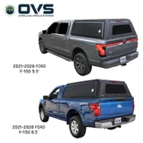 Expedition Truck Cap for 2021-2027 Ford F-150 5.5 ft & 6.5 ft Beds - Full Wing Doors & 3rd Brake Light
Applications