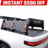 Ruff Rax 2021-2026 Rivian R1T 4.5 ft Bed Rack 3 Quarter