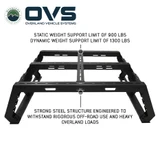 Ruff Rax 2021-2027 Rivian R1T 4.5 ft Bed Rack Modular Storage System Front