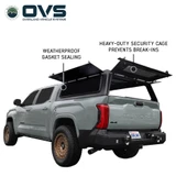 Expedition Truck Cap for 2022-2027 Toyota Tundra 5.5 ft Bed - Full Wing Doors Open