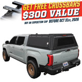 Expedition Truck Cap for 2022-2027 Toyota Tundra 5.5 ft Bed - Full Wing Doors 3 Quarter