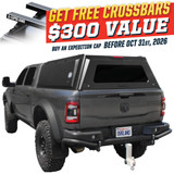 Expedition Truck Cap for 2009-2027 Dodge Ram 2500 / 3500 6.4 ft Bed - Full Wing Doors 3 Quarter
