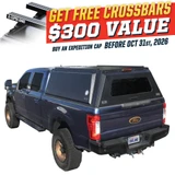 Expedition Truck Cap for 2017-2022 Ford F-250 / F-350 6.8 ft Bed - Full Wing Doors 3 Quarter