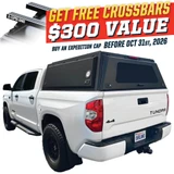Expedition Truck Cap for 2007-2021 Toyota Tundra 5.5 ft Bed - Full Wing Doors 3 Quarter