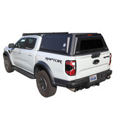 Expedition Truck Cap for 2024-2025 Ford Ranger 5 ft Bed - Full Wing Doors  3 Quarter